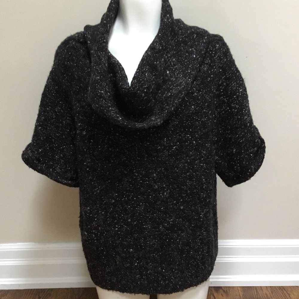Black Merle Cowl Neck Sweater